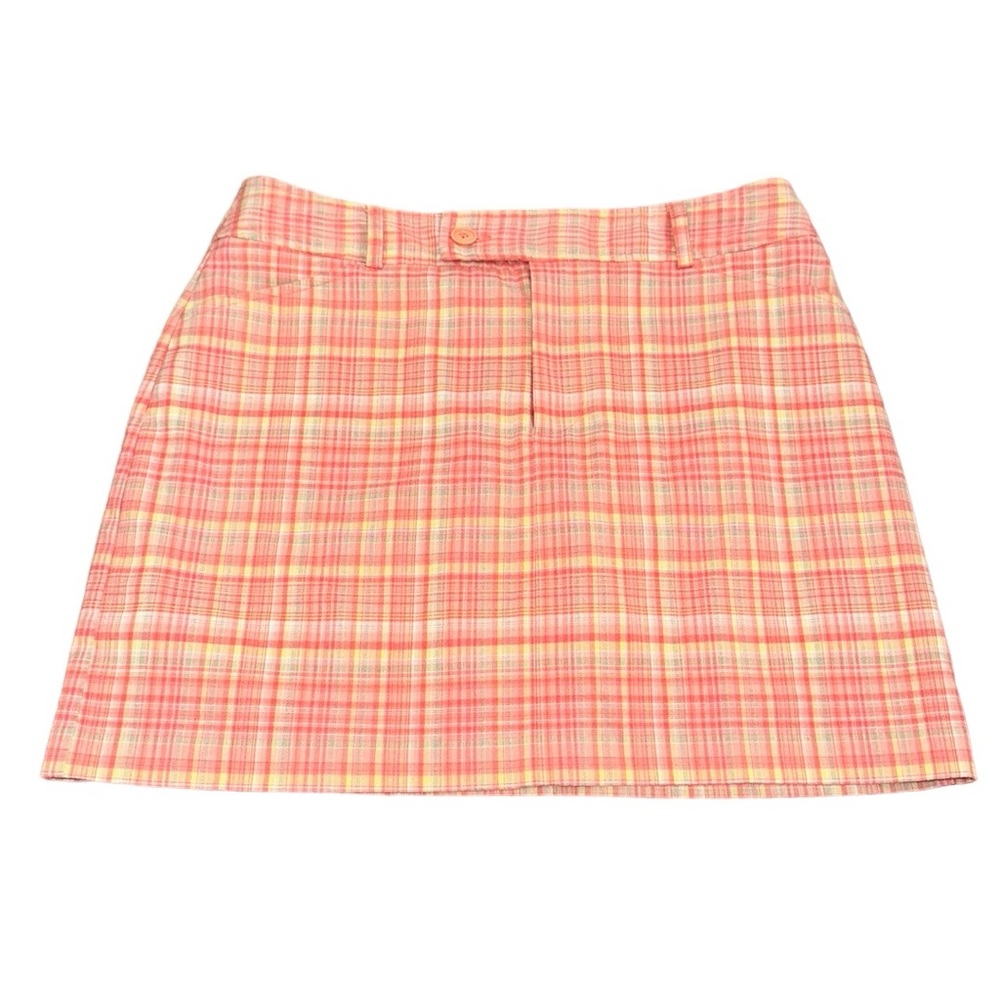 Vintage Fashion Bug Stretch Plaid Mini Skort Size 10